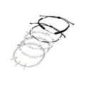 Multi-Pack Bone and Knife Bracelet Set - 5 Pack at Spencer's