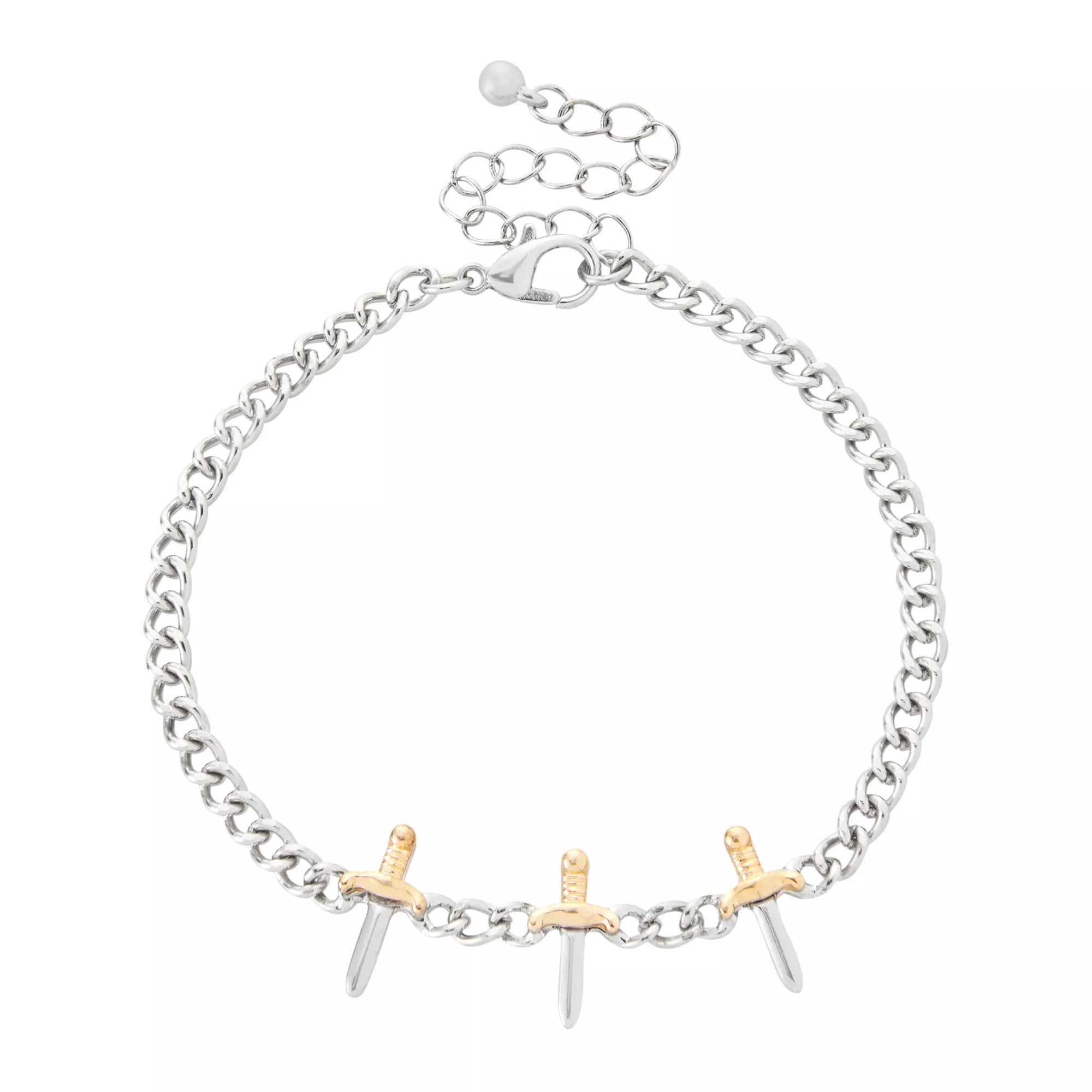 Multi-Pack Bone and Knife Bracelet Set - 5 Pack at Spencer's