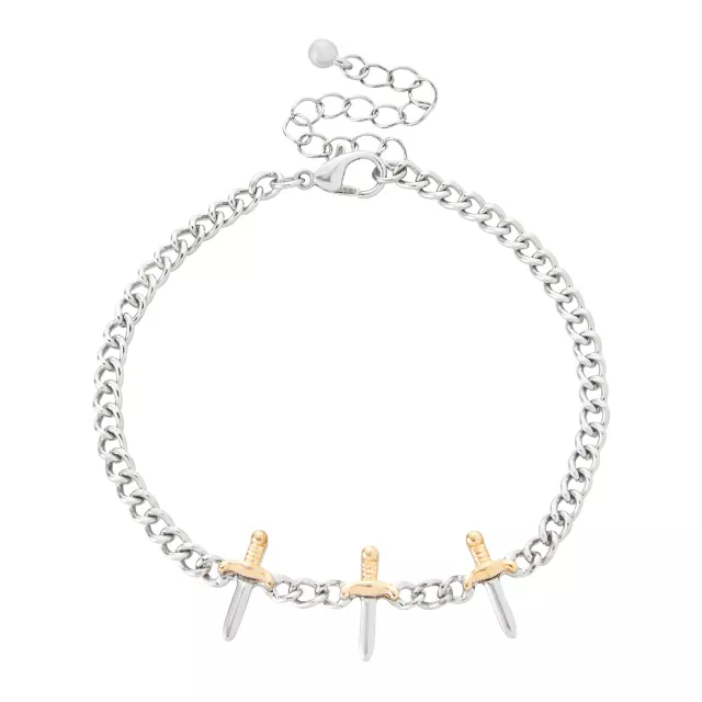 Multi-Pack Bone and Knife Bracelet Set - 5 Pack at Spencer's