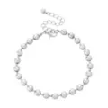 Multi-Pack Silver and Black Spike Chain Bracelets - 5 Pack at Spencer's