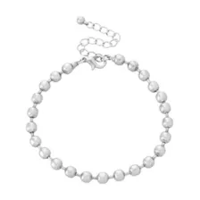Multi-Pack Silver and Black Spike Chain Bracelets - 5 Pack at Spencer's