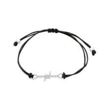 Multi-Pack Silver and Black Spike Chain Bracelets - 5 Pack at Spencer's