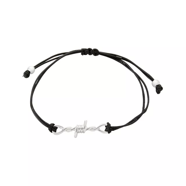 Multi-Pack Silver and Black Spike Chain Bracelets - 5 Pack at Spencer's