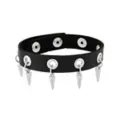 Multi-Pack Silver and Black Spike Chain Bracelets - 5 Pack at Spencer's