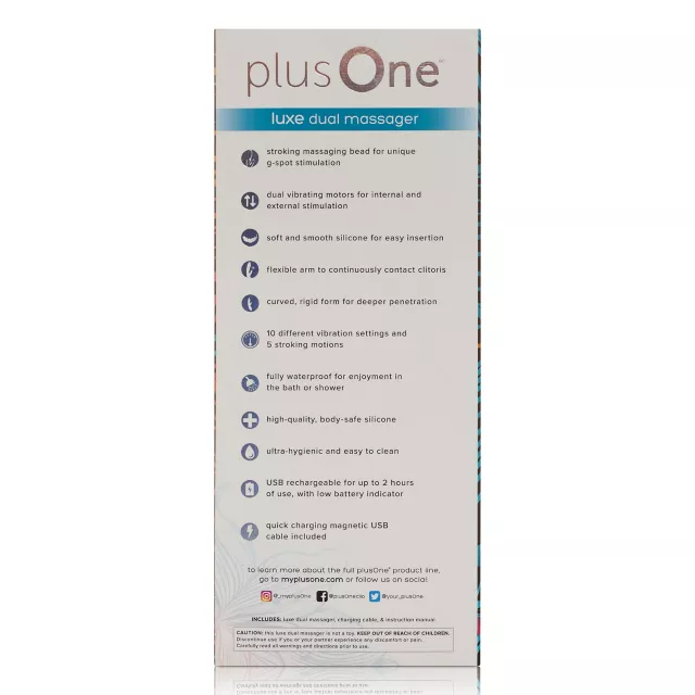 plusOne Luxe G-Spot Dual Massager at Spencer's