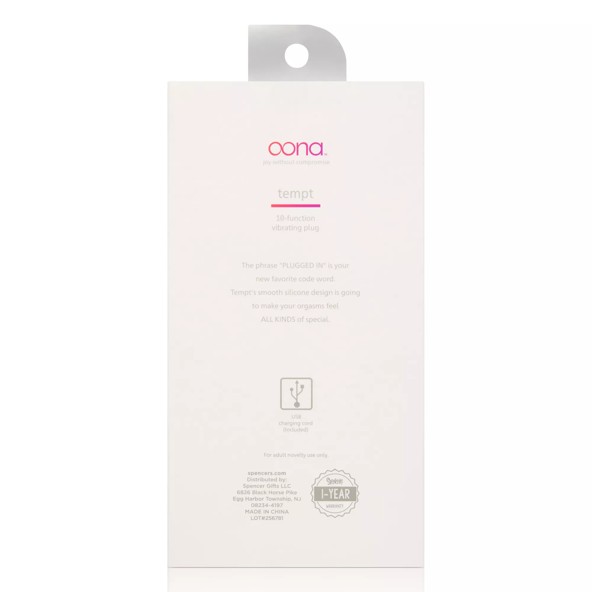 Oona Tempt Vibrating Butt Plug at Spencer's