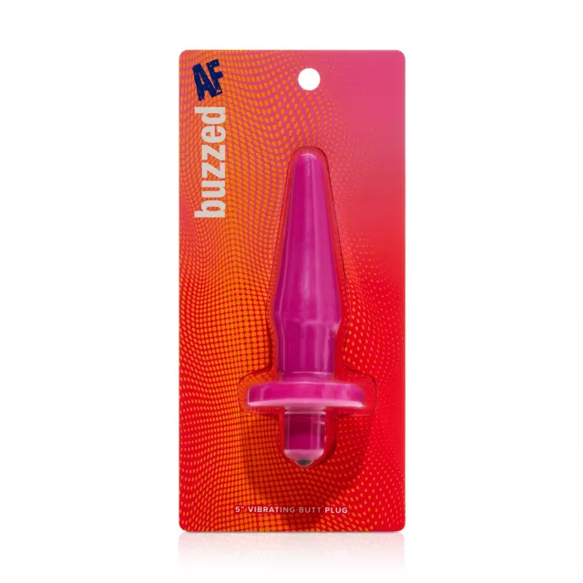 Buzzed AF Vibrating Butt Plug - 5 Inch at Spencer's