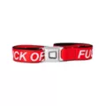 Buckle-Down Red Fuck Off Seatbelt Belt at Spencer's