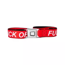 Buckle-Down Red Fuck Off Seatbelt Belt at Spencer's