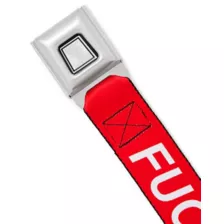 Buckle-Down Red Fuck Off Seatbelt Belt at Spencer's