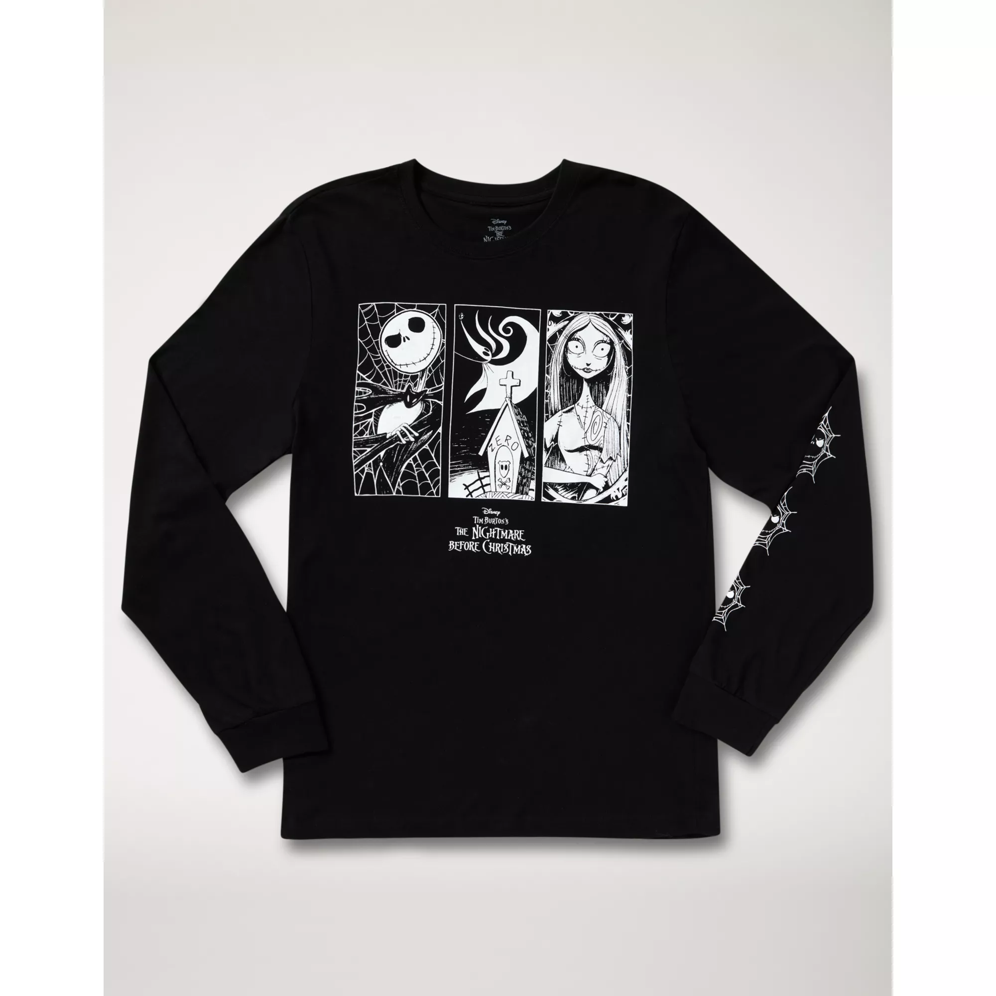 Long Sleeve Jack Skellington Zero and Sally T Shirt - The Nightmare Before Christmas at Spencer's