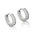 Multi-Pack CZ Playboy Titanium Bunny Hoop Huggie Dangle Earrings 3 Pack - 18 Gauge at Spencer's