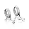 Multi-Pack CZ Playboy Titanium Bunny Hoop Huggie Dangle Earrings 3 Pack - 18 Gauge at Spencer's