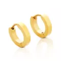 CZ Playboy Bunny Goldtone Titanium Hoop Huggie Dangle Earrings 3 Pack - 18 Gauge at Spencer's