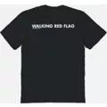 Walking Red Flag T Shirt - DPCTED at Spencer's