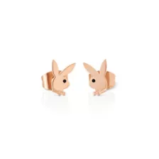Multi-Pack CZ Rose Goldtone Playboy Bunny Titanium Stud Earrings 3 Pair - 20 Gauge at Spencer's