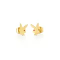 Multi-Pack CZ Goldtone Playboy Bunny Titanium Stud Earrings - 3 Pair at Spencer's