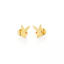 Multi-Pack CZ Goldtone Playboy Bunny Titanium Stud Earrings - 3 Pair at Spencer's