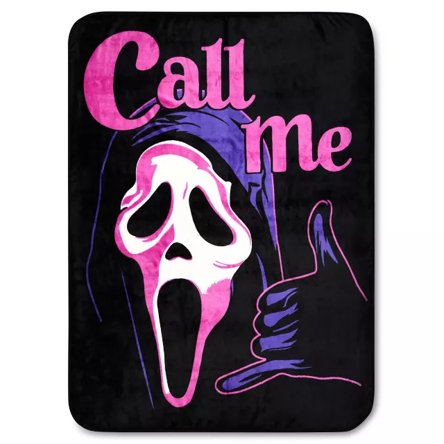 Ghost Face Call Me Double Sided Fleece Blanket at Spencer's