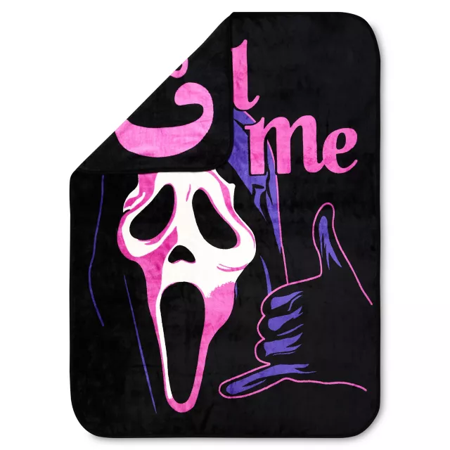 Ghost Face Call Me Double Sided Fleece Blanket at Spencer's