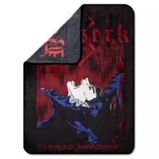 The Black Swordsman Fleece Blanket - Berserk at Spencer's
