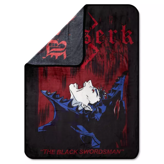 The Black Swordsman Fleece Blanket - Berserk at Spencer's