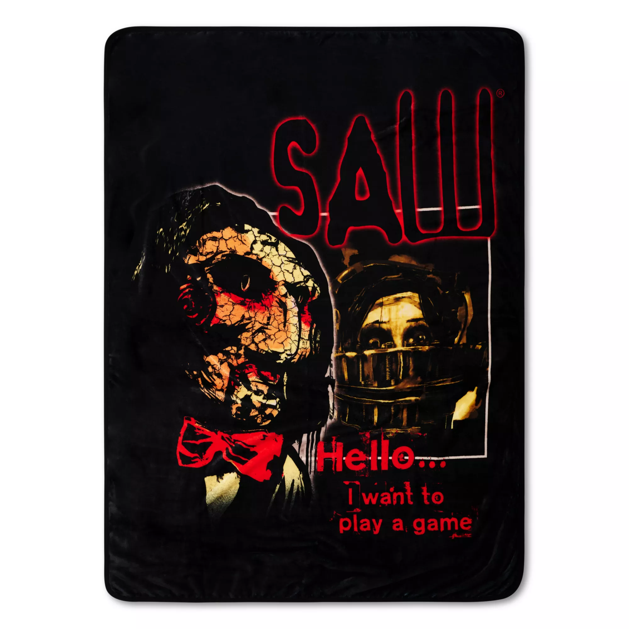 Want to Play A Game Fleece Blanket - Saw
