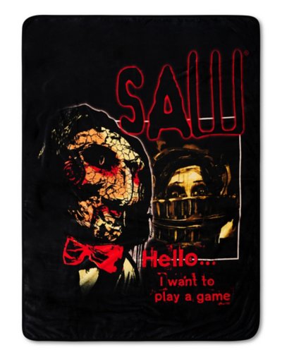 Want to Play A Game Fleece Blanket - Saw