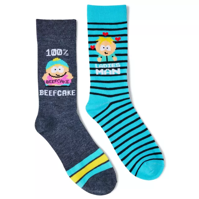 South Park Beefcake Crew Socks - 2 Pack at Spencer's