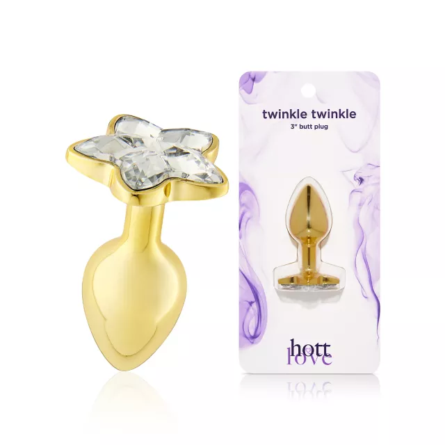 Twinkle Twinkle Metal Butt Plug 3 Inch - Hott Love