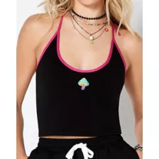 Mushroom Icon Halter Tank Top at Spencer's