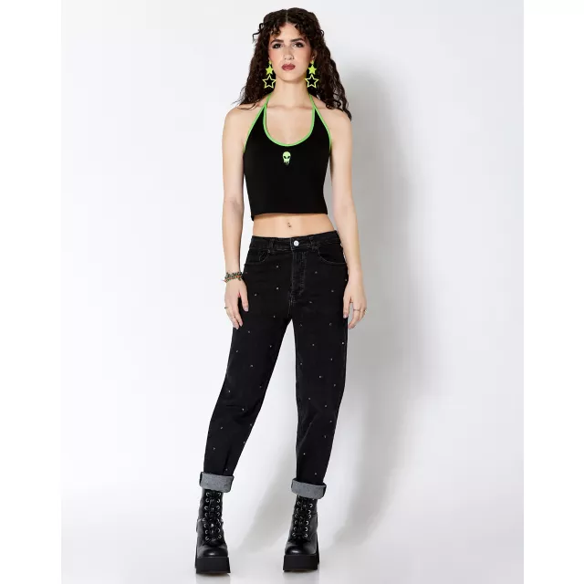 Alien Icon Halter Tank Top