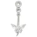 CZ Butterfly Titanium Belly Ring - 14 Gauge at Spencer's