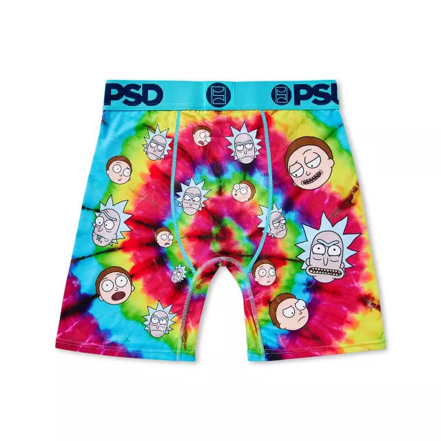 PSD Rick and Morty Spiral Tie Dye Boxer Briefs at Spencer's