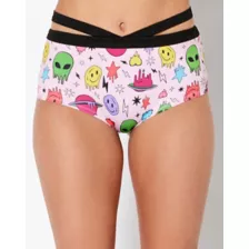 Pink Space Print Booty Shorts at Spencer's