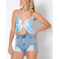 Butterfly Wing Cutout Tank Top at Spencer's