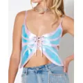 Butterfly Wing Cutout Tank Top at Spencer's