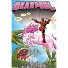 Deadpool Unicorn Poster - Marvel at Spencer's