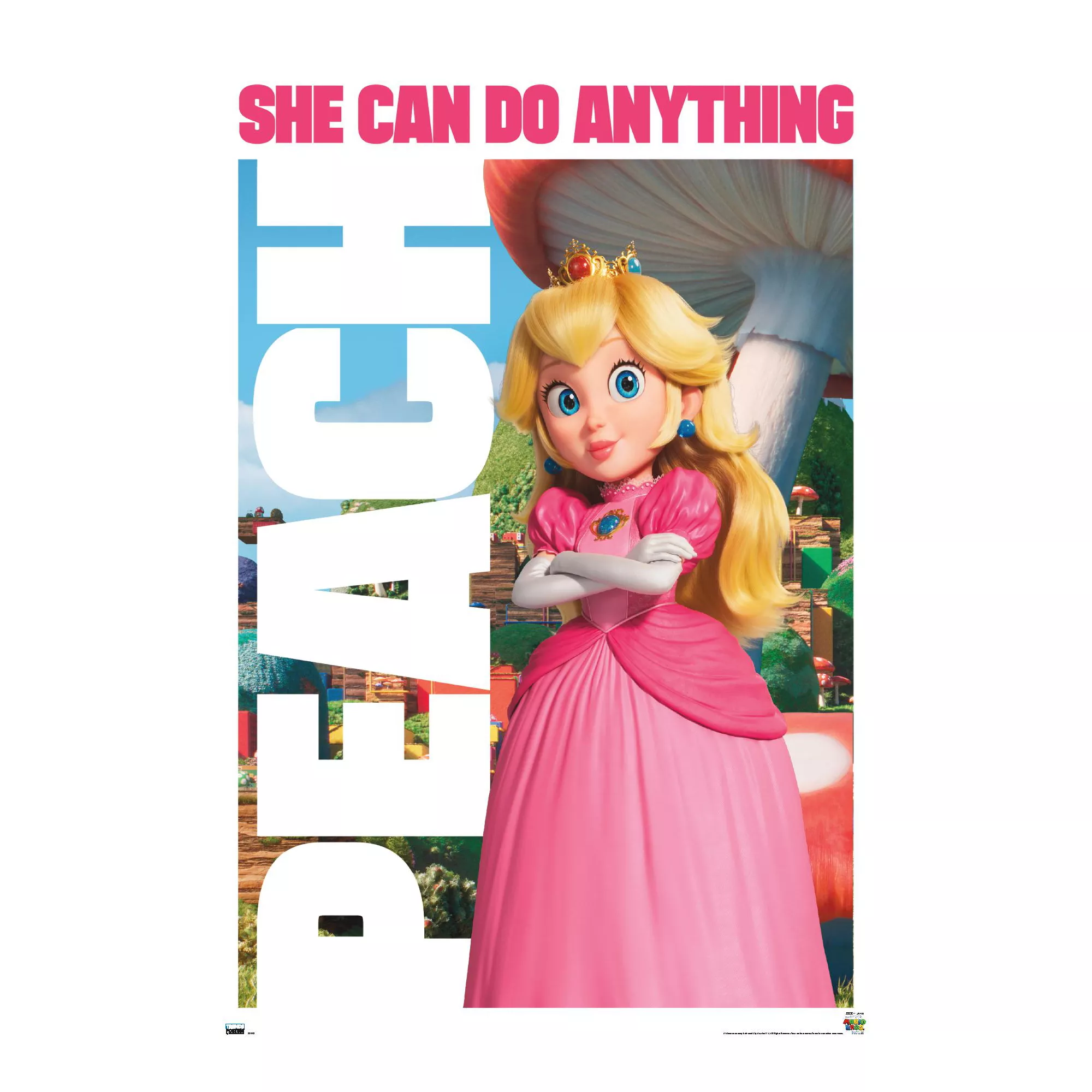 Princess Peach Poster - The Super Mario Bros. Movie at Spencer's