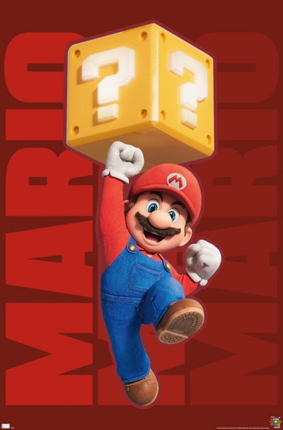 Mario Jumping Poster - Super Mario Bros