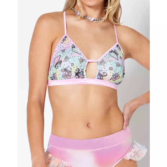 Pastel Mushroom Cutout Bra at Spencer's