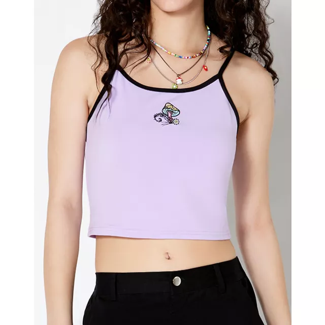 Mushroom Butterfly Halter Tank Top at Spencer's