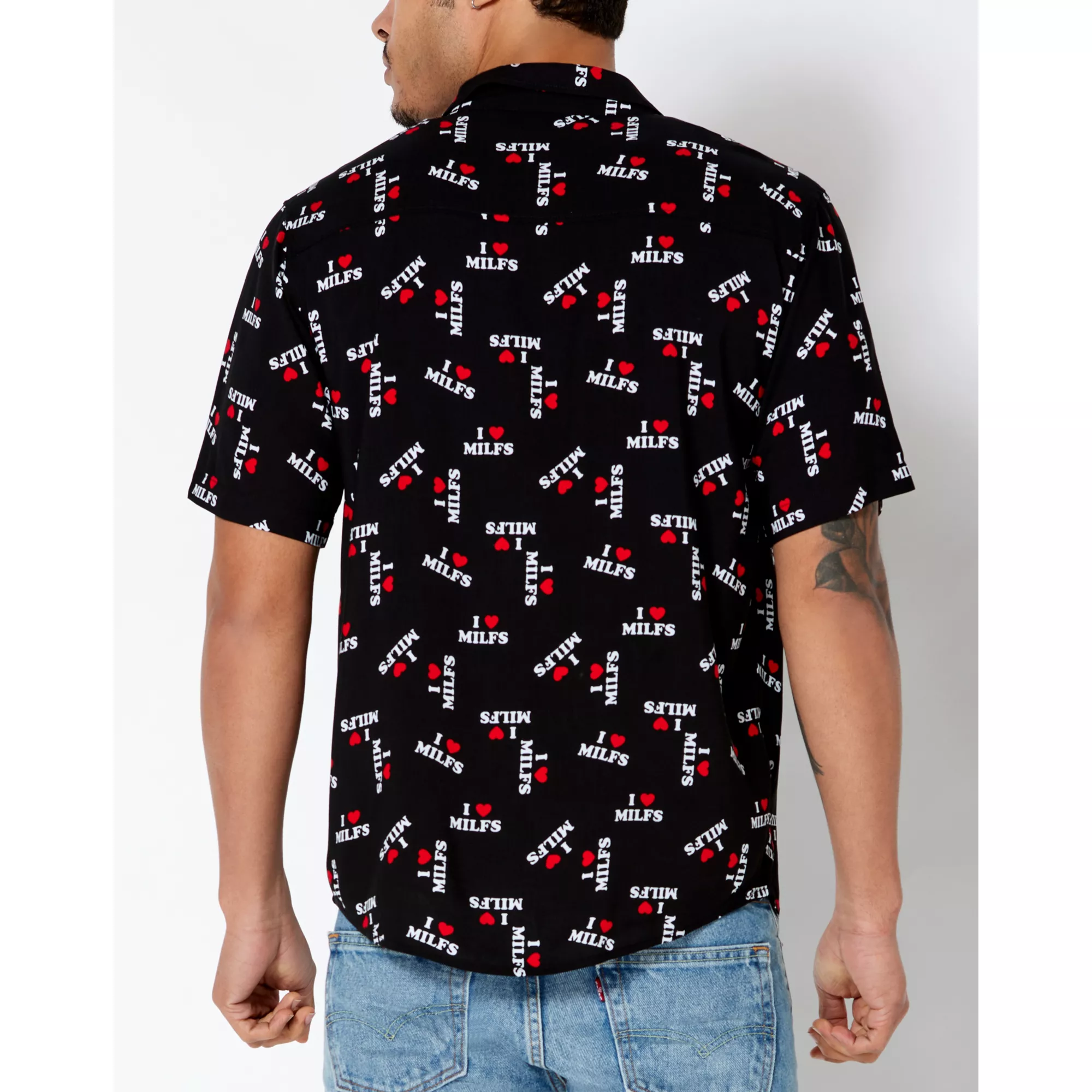 I Heart MILFs Button Down Shirt - Danny Duncan at Spencer's