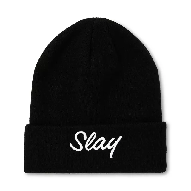 Slay Cuff Beanie Hat at Spencer's