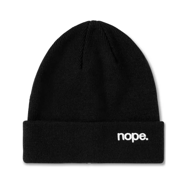 Nope Cuff Beanie Hat at Spencer's
