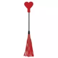 Red Heart Amor Riding Crop and Flogger - Pleasure Bound at Spencer's