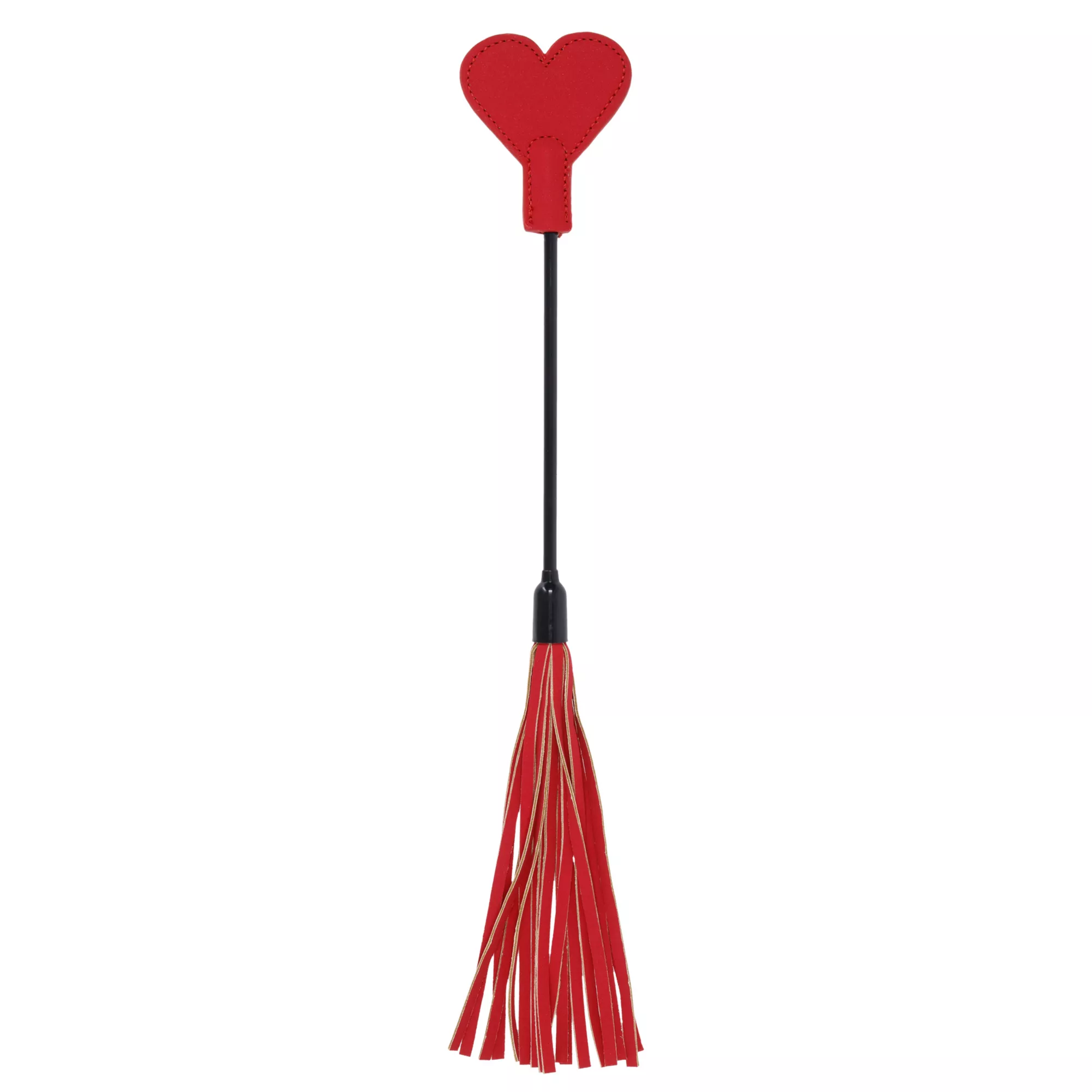 Red Heart Amor Riding Crop and Flogger - Pleasure Bound at Spencer's