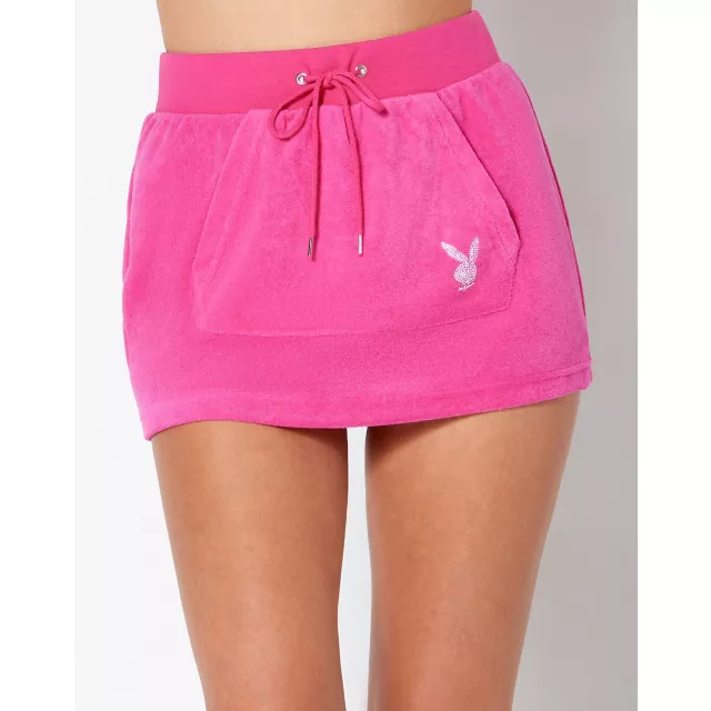 Pink Playboy Pocket Mini Skirt at Spencer's