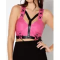 Pink Strappy Built-Up Corset Top at Spencer's