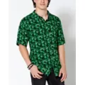 Weed Leaf Button Down Shirt at Spencer's